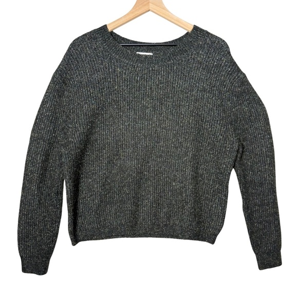 BP. Brand Womens Acrylic Knit Crew Neck Sweater Green Shimmer size M - Picture 1 of 9